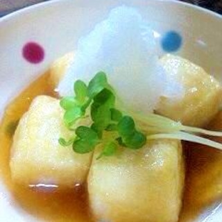 簡単天つゆで揚げだし豆腐